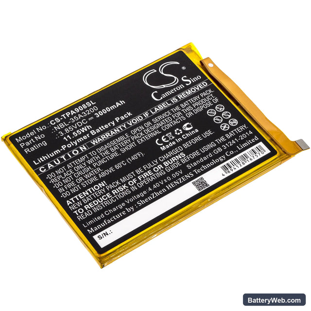 TP-Link Neffos N1 Replacement Battery, 3.85V, 3000mAh, Li-Polymer 1