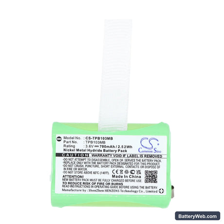 Topcom Babytalker 1010 Replacement Battery, 3.6V, 700mAh, Ni-MH 5