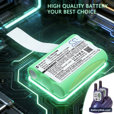 Topcom Babytalker 1010 Replacement Battery, 3.6V, 700mAh, Ni-MH 6