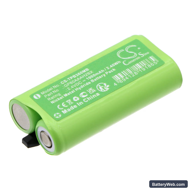 Topcom BabyTalker 3600 Replacement Battery, 2.4V, 1000mAh, Ni-MH 1