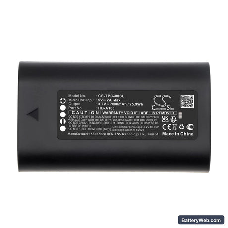 TP-Link C400S2 Replacement Battery, 3.7V, 7000mAh, Li-ion 6