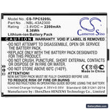 Neffos C5A Replacement Battery, 3.8V, 2200mAh, Li-ion 3