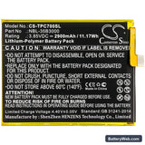 TP-Link Neffos C7 Dual SIM Replacement Battery, 3.85V, 2900mAh, Li-Polymer 3