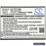 Neffos C7a Replacement Battery, 3.8V, 2000mAh, Li-Polymer 3