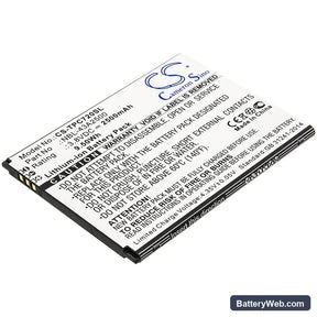 TP-Link Neffos C7s Replacement Battery, 3.8V, 2500mAh, Li-ion 1