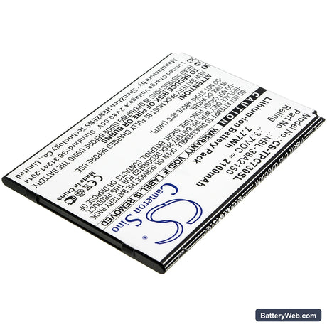 TP-Link Neffos C7 Lite Replacement Battery, 3.7V, 2100mAh, Li-ion 2