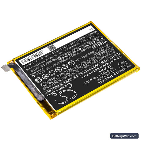 Neffos C9 Max Replacement Battery, 3.85V, 2850mAh, Li-Polymer 2