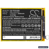 Neffos C9 Max Replacement Battery, 3.85V, 2850mAh, Li-Polymer 3