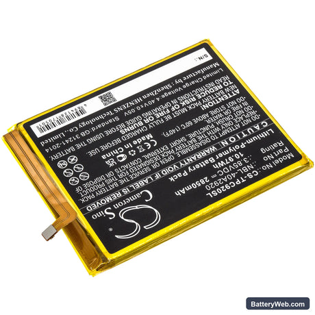 Neffos C9A Replacement Battery, 3.85V, 2850mAh, Li-Polymer 2