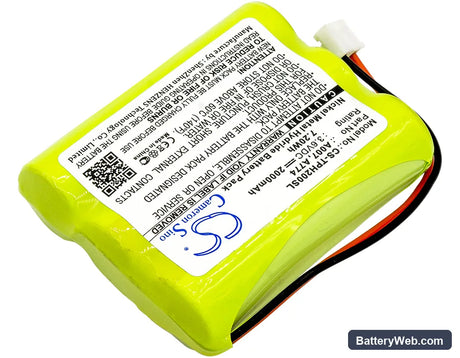 TPI HXG-2D Replacement Battery, 3.6V, 2000mAh, Ni-MH 2