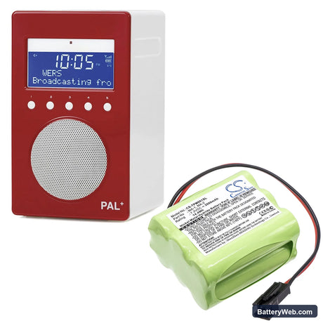 Tivoli Audio iPAL MA-1 Replacement Battery, 7.2V, 2000mAh, Ni-MH 6