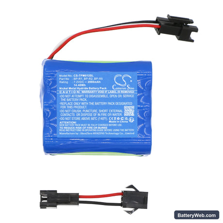 Tivoli Audio PAL MA-1 Replacement Battery, 7.2V, 2000mAh, Ni-MH 3