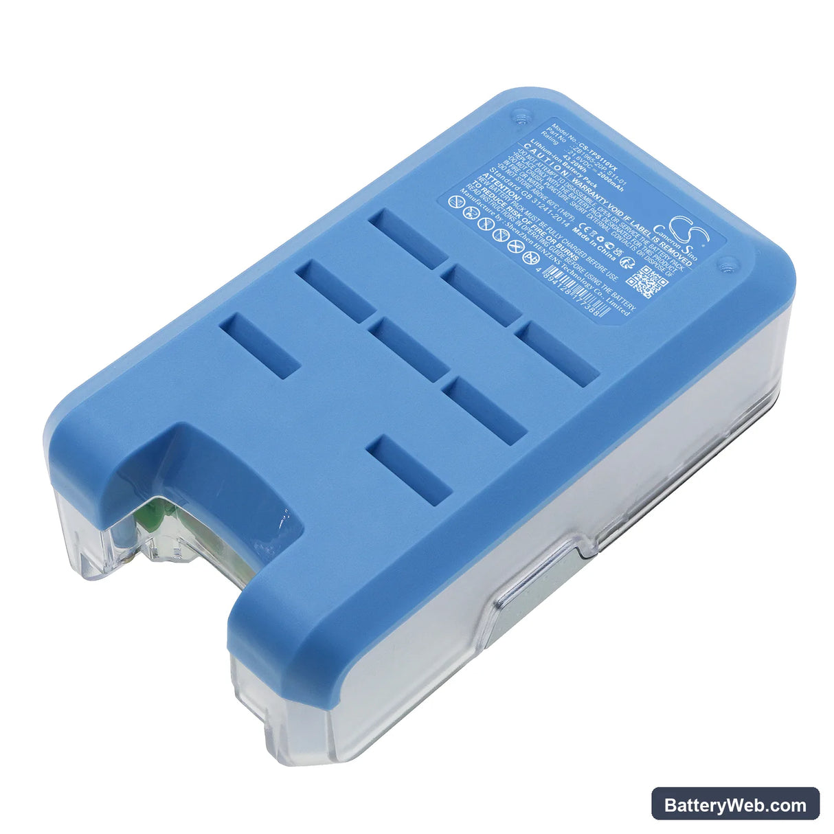Tineco Pure One S11 Replacement Battery, 21.6V, 2000mAh, Li-ion 1