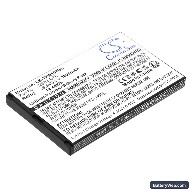 Topwise T1 Replacement Battery, 3.8V, 3800mAh, Li-Polymer 1