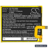 TP-Link Neffos X1 Replacement Battery, 3.85V, 2150mAh, Li-Polymer 3