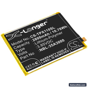 Neffos X1 Max Replacement Battery, 3.85V, 2800mAh, Li-Polymer 1