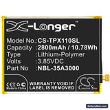 Neffos X1 Max Replacement Battery, 3.85V, 2800mAh, Li-Polymer 3