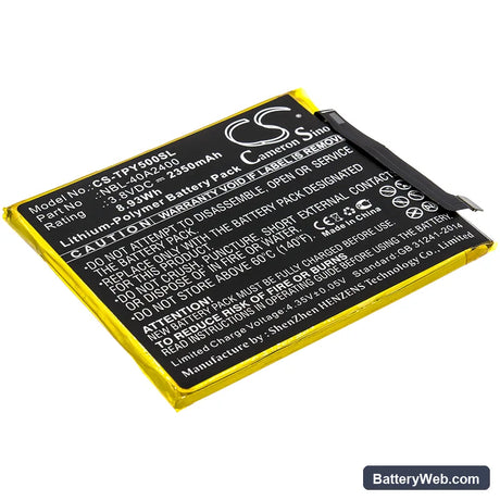 Neffos Y5s Dual SIM Replacement Battery, 3.8V, 2350mAh, Li-Polymer 1