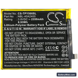 Neffos Y5s Dual SIM Replacement Battery, 3.8V, 2350mAh, Li-Polymer 3