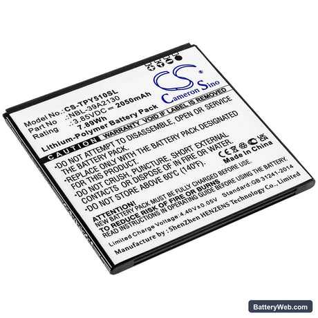 Neffos Y5 Replacement Battery, 3.85V, 2050mAh, Li-Polymer 1