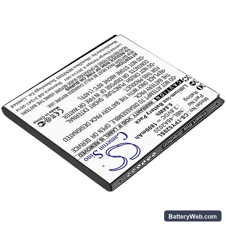 Neffos Y5L Replacement Battery, 3.8V, 1800mAh, Li-ion 2