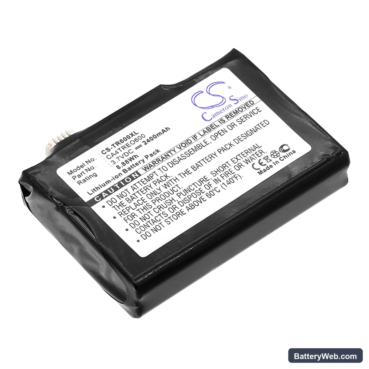 Palm Treo 600 Replacement Battery, 3.7V, 2400mAh, Li-ion 1