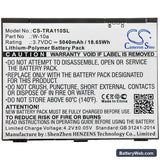 Telstra MR2100 Replacement Battery, 3.7V, 5040mAh, Li-Polymer 3