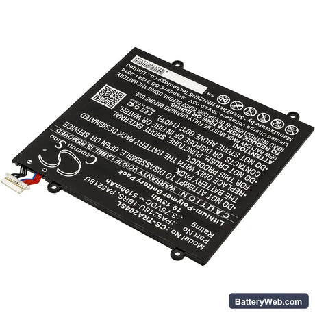 Toshiba Excite A204 Replacement Battery, 3.75V, 5100mAh, Li-Polymer 2