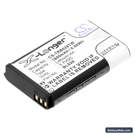 Retevis RB628 Replacement Battery, 3.7V, 1800mAh, Li-ion 1