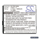 Trimble TDC100 Replacement Battery, 3.7V, 3000mAh, Li-ion 3