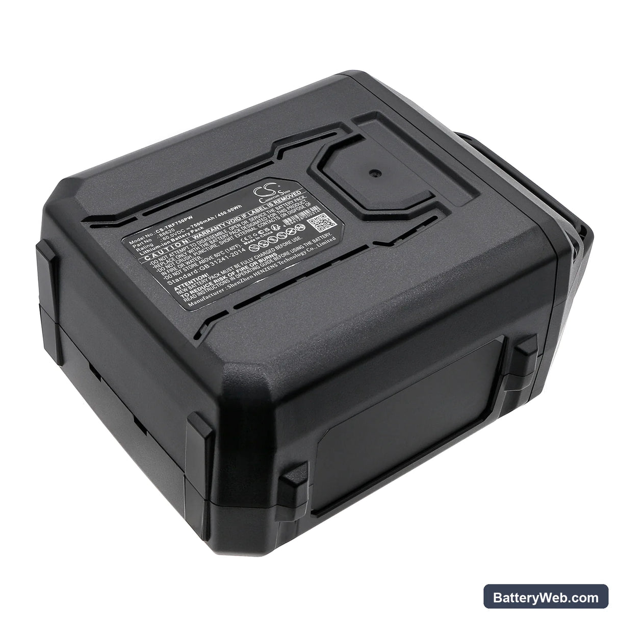 TORO Flex Force Power L135 Replacement Battery, 60V, 7500mAh, Li-ion 1