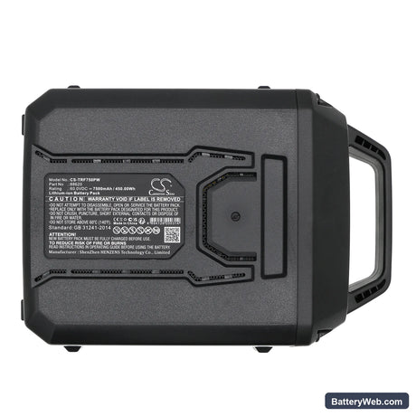 TORO Flex Force Power L135 Replacement Battery, 60V, 7500mAh, Li-ion 5