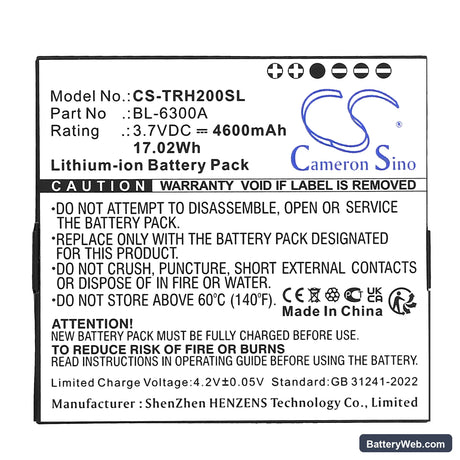 Hi-Target ihand 20 Replacement Battery, 3.7V, 4600mAh, Li-ion 5