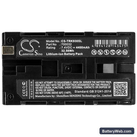 TSI AeroTrak 9306 Replacement Battery, 7.4V, 4400mAh, Li-ion 5
