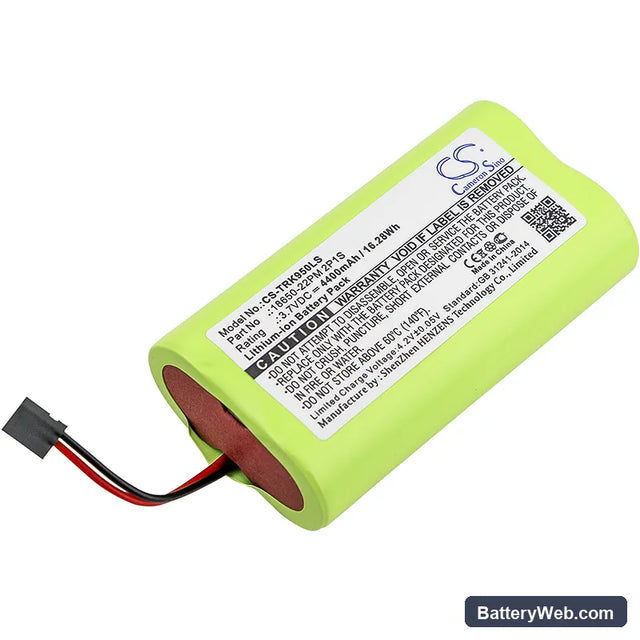 Trelock LS 950 Replacement Battery, 3.7V, 4400mAh, Li-ion 1