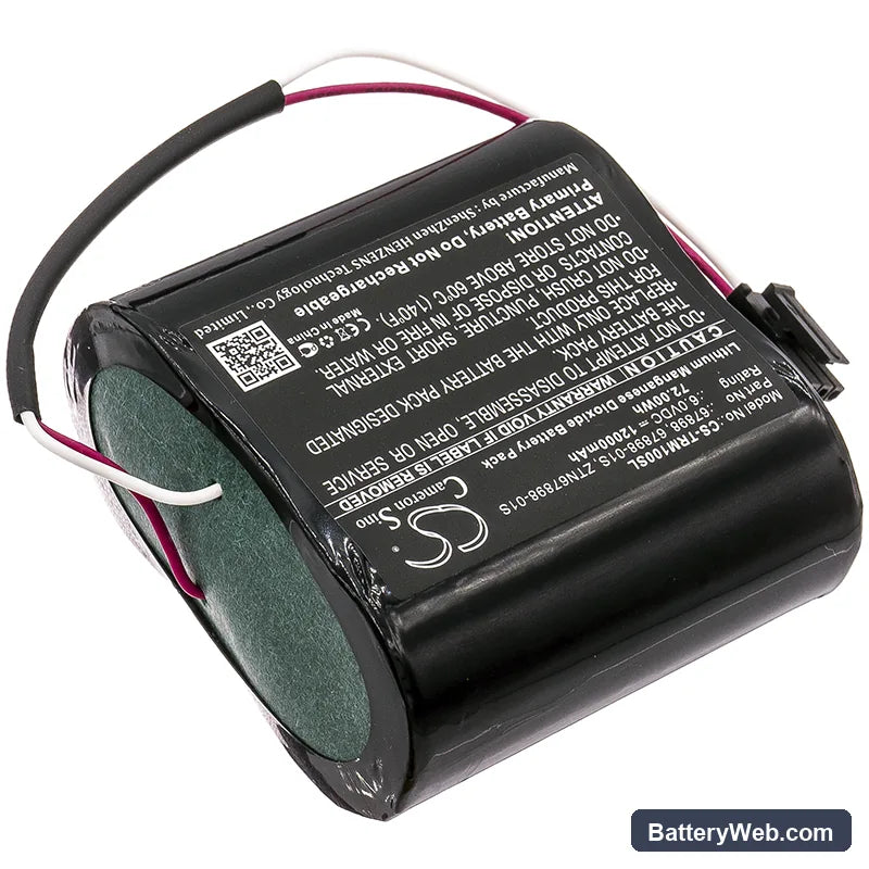 Trimble FM1000 Replacement Battery, 6V, 12000mAh, Li-MnO2 2