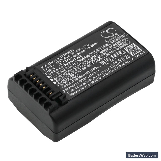 Spectra Precision Focus 6 Replacement Battery, 3.7V, 5200mAh, Li-ion 1