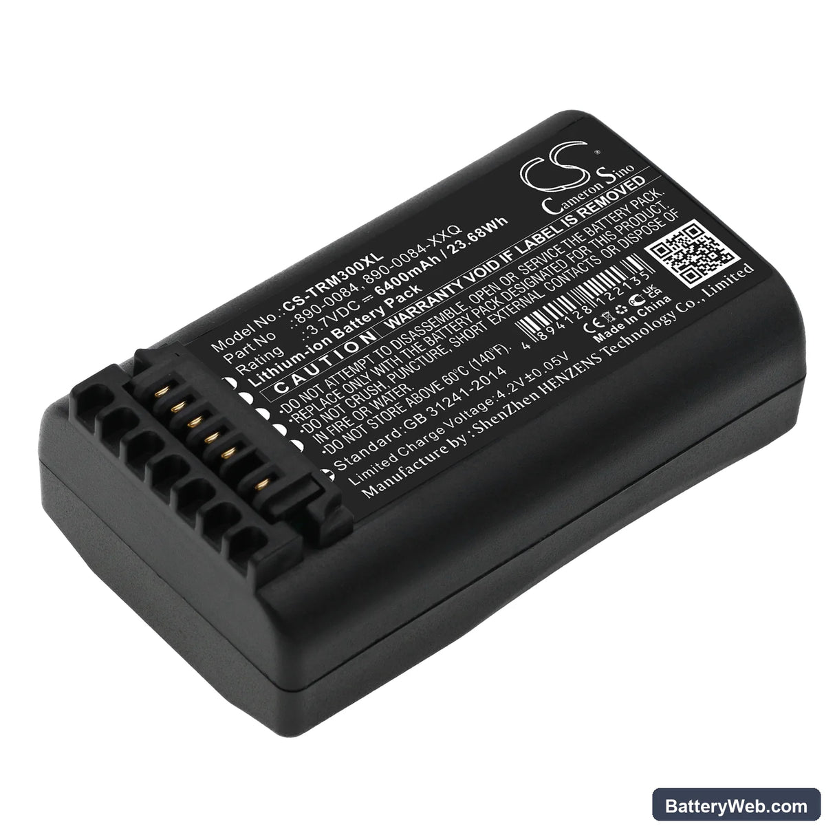 NiKon Nivo C Total Station Replacement Battery, 3.7V, 6400mAh, Li-ion 1