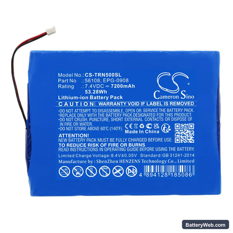 Trimble GPS Net R5 Replacement Battery, 7.4V, 7200mAh, Li-ion 3