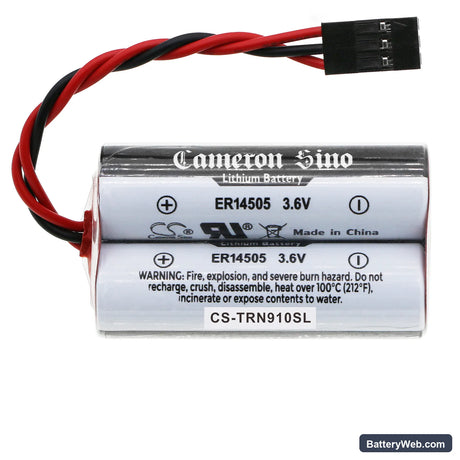 Triton 9100 Replacement Battery, 3.6V, 5400mAh, Li-MnO2 3