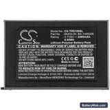 Trimble Juno SA Replacement Battery, 3.7V, 2400mAh, Li-Polymer 3