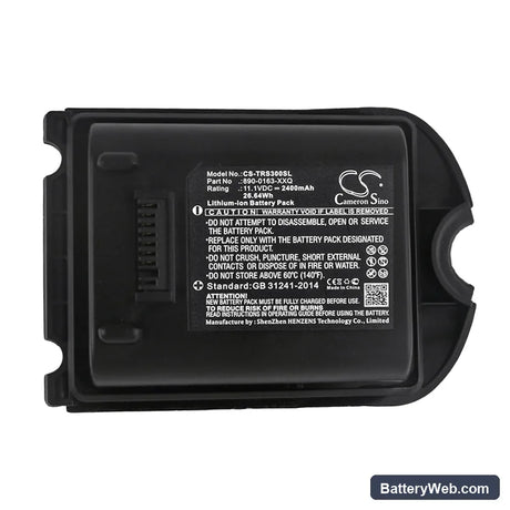 Trimble TSC3 Replacement Battery, 11.1V, 2400mAh, Li-ion 5