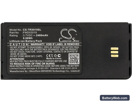 Thuraya XT Dual Replacement Battery, 3.7V, 2400mAh, Li-ion 3