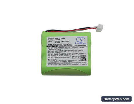 Tyro TY 55.00.56 Replacement Battery, 3.6V, 2000mAh, Ni-MH 3