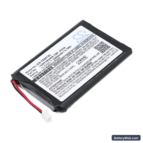 Toshiba Gigabeat MES30VW Replacement Battery, 3.7V, 1000mAh, Li-ion 1