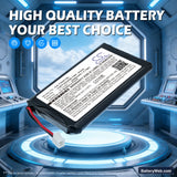 Toshiba Gigabeat MES30VW Replacement Battery, 3.7V, 1000mAh, Li-ion 7