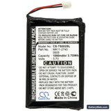 Toshiba Gigabeat MEGF10 Replacement Battery, 3.7V, 1000mAh, Li-ion 3