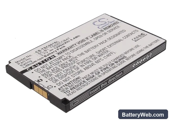 TerreStar Genus Replacement Battery, 3.7V, 1200mAh, Li-ion 1