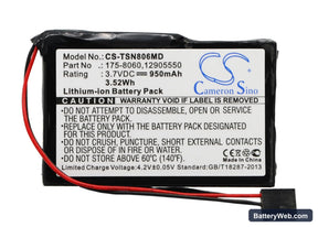 Thermo Scientific Novus Replacement Battery, 3.7V, 950mAh, Li-ion 1