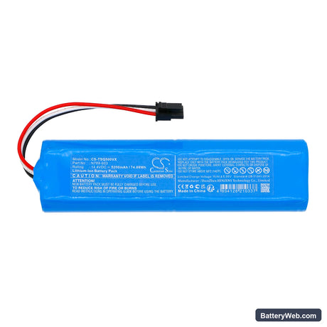Tesla RoboStar iQ600 Replacement Battery, 14.4V, 5200mAh, Li-ion 3